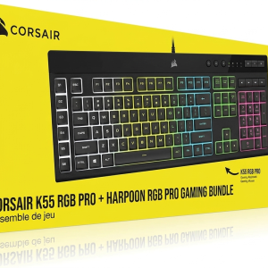Bundle Gaming Corsair K55 RGB PRO + Rato Harpoon RGB PRO PT