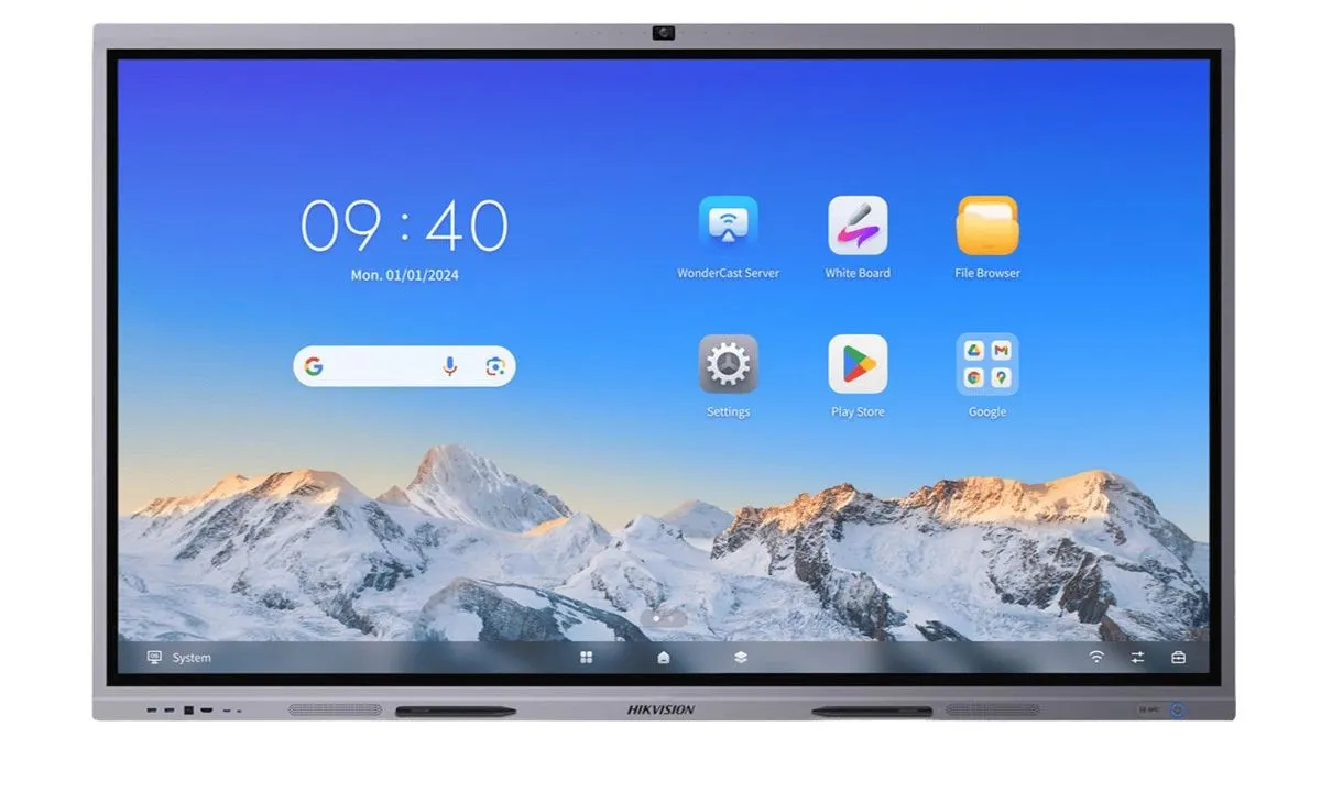 Painel Interativo Hikvision 86"" 4K Touch Android 8GB Wi-Fi Preto