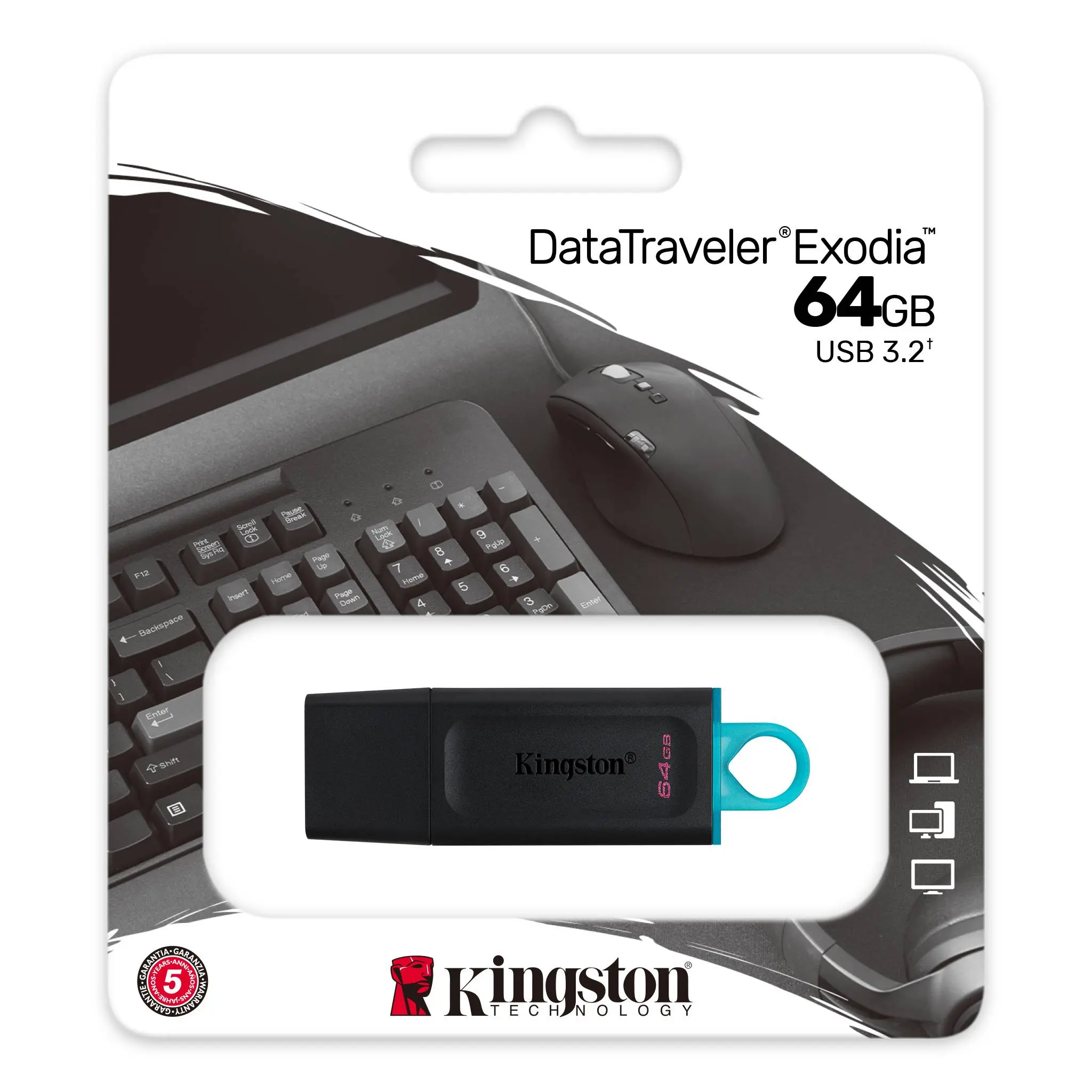Kingston DataTraveler Exodia 64GB USB 3.2 Gen 1 (DTX/64GB)