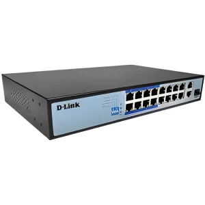 Switch D-Link 18 Portas Gigabit com Gestão 16x PoE 2x SFP 150W